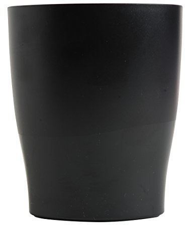 Exacompta 676014D 10er Pack Stiftehalter ECOPEN aus stabilem Kunststoff in modernem design, perfekt für Büro und Schule, Schwarz, Stifteköcher Stiftebox Organizer Schreibtischbox