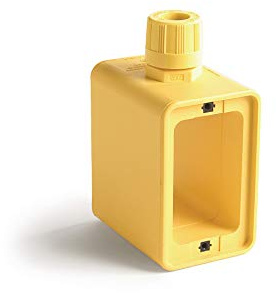 Woodhead 3059 Super-Safeway Outlet Box, Box Only, Standard Depth, One (F2), 0.312–0.625 Cord Diameter