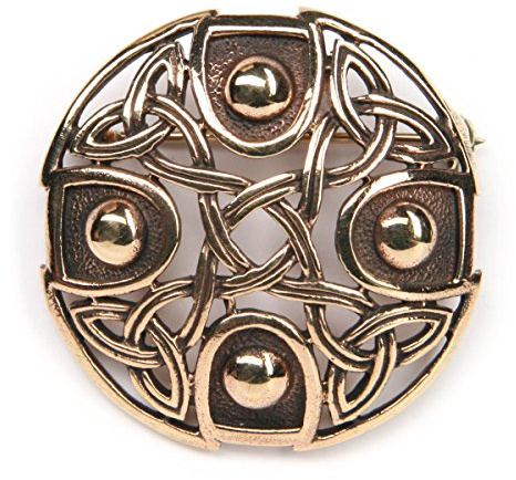 Drachensilber Keltische Brosche Schmuck Bronze Gewandnadel Mittelalterliche Fibel Schließe Gothik keltisches Knotenmuster