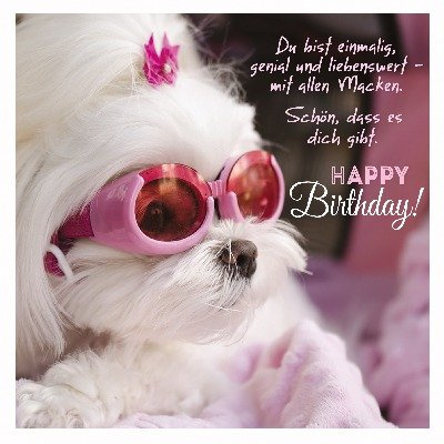 Depesche 3D Klappkarte 009c Du bist einmalig, genial und ... Happy Birthday
