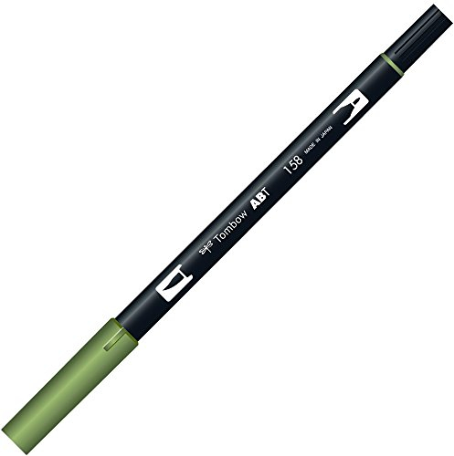 Tombow Pinselstift, doppelseitig, dunkel Olivgrün