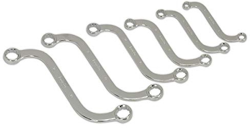 Sealey AK6315 6 delar S-spännesset – metrisk, silver