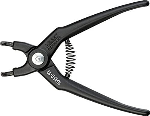 HAZET Sicherungsringzange 1845D-19, Sicheres und schnelles Arbeiten | Länge 170 mm, 111 g, Länge: 170 mm, Antrieb 240260 Sicherungsringzange , Schlauchschellenzange,, Vollkunststoffkörper
