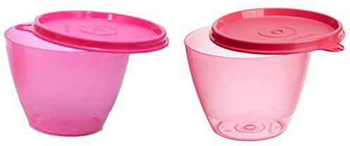 Tupperware Lot de 4 bols pour réfrigérateur multicolores (les couleurs peuvent varier, les couleurs disponibles sont envoyées)