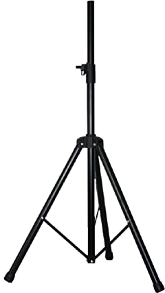 Ibiza - SS03 - Aluminium-Lautsprecherständer, max. 1,80 m und 30 kg - Schwarz