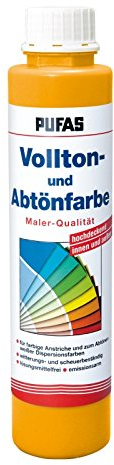 PUFAS Vollton- und Abtönfarben apricot 0,75 Liter