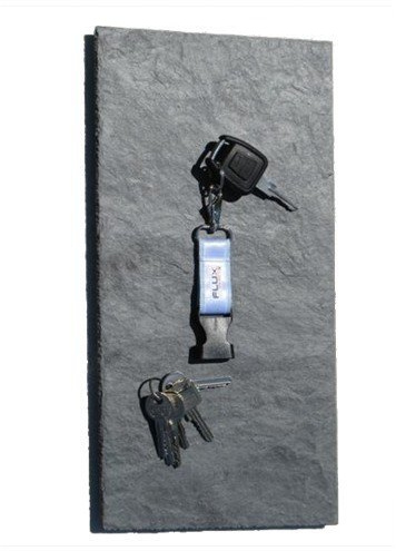 Magnetisches Schlüsselboard, Schlüsselbrett aus echtem Schiefer in 40 cm x 20 cm