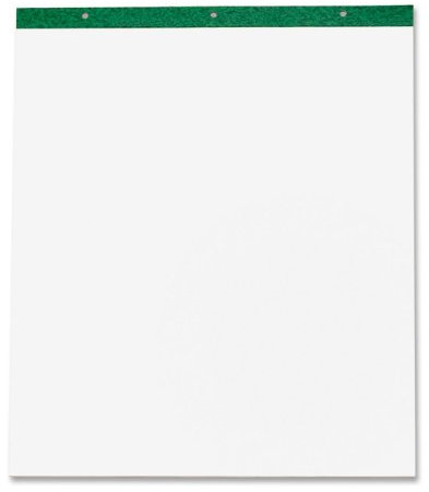 Flipchart-Blöcke, unliniert, 27 x 34 cm, Weiß, 2 Blöcke mit 50 Blatt, 1 Karton