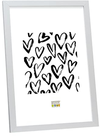 Deknudt Frames S44CD1-15.0X20.0 - Portafoto Basic in Legno e MDF, 15 x 20 cm, Colore: Argentato