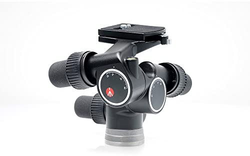 Manfrotto Testa PRO Digitale a Cremagliera, Testa per Treppiede Fotocamera, Movimento su 3 Assi, Alta Precisione, Accessori Fotografia, Fotocamera