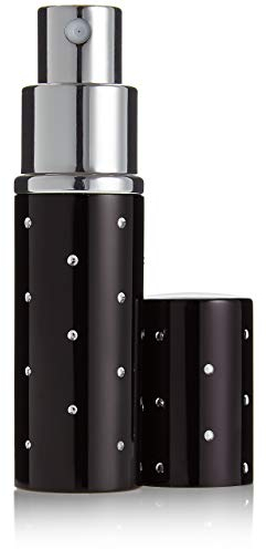 Fantasia 46164 - Vaporizzatore tascabile, 9 cm, 10 ml, colore: Nero con pois argentati