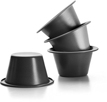 IBILI 1 Set 4 FLANEROS 8 CM, Acciaio, Nero, 8 x 8 x 5 cm