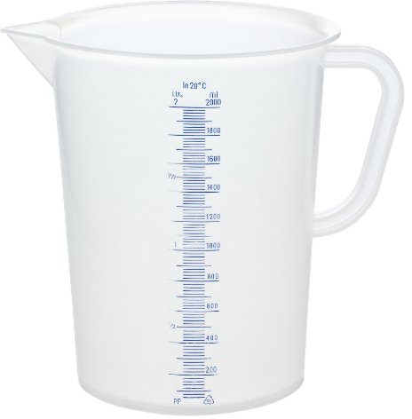 GRÄWE® Messbecher 2 Liter aus Kunststoff mit Literskala