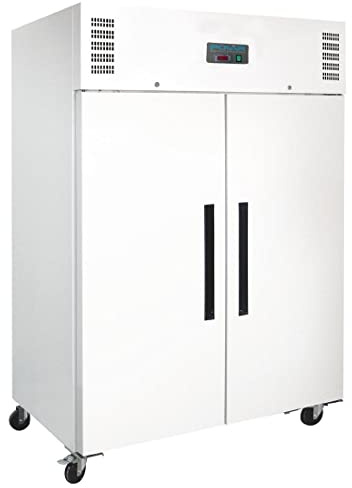 Polar CC663 C-Series Double Door Fridge, White, R290, 6 Shelves, 1200L Capacity, 600W, 2000mm X 1340mm X 815mm