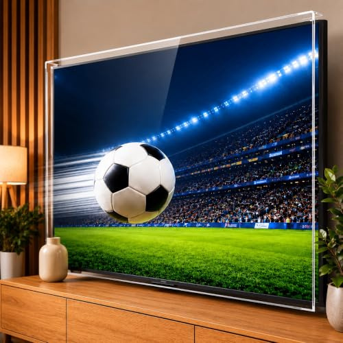 TV Screen Protector from 19 inch to 75 inch ULTIMATE Anti UV Acrylic for QLED, OLED, LCD, LED Plasma 3D HDTV (60-62)