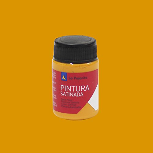 La Pajarita Pintura Satinada al Agua Calabaza 35ml – Pintura Multisuperficie, Acabado Satinado, Alta Cubrición