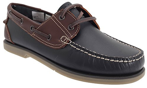 DEK Boat shoes Boys, Navy Brown, 9 UK
