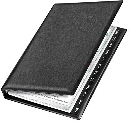 Visitenkartenringbuch 4-Rg 15mm Serie Silver