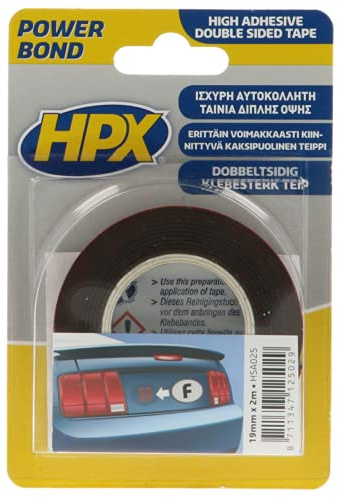 HPX HSA025 Montageband HSA doppelseitig anthrazit 19 mm x 2 m
