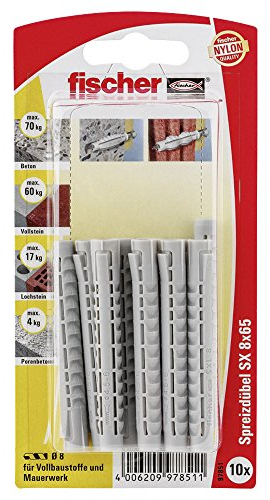 Fischer Spreizdübel SX 8 x 65 K SB-Karte, 097851