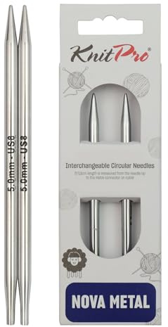 KnitPro KP10404 Aiguilles Interchangeables Circulaires Normales Bois Argent 5 mm