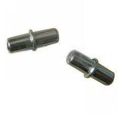 20 SHELF SUPPORT PINS STUDS PEG STEEL 5MM HOLE (SUKI)