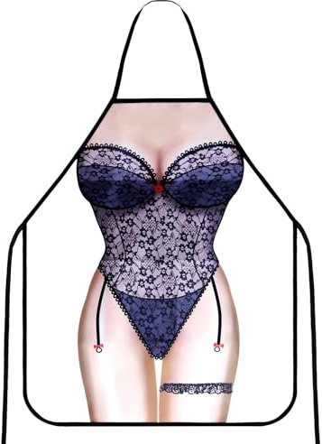 Topways® Lustige Küchenschürze, Motiv sexy Frau, Unisex-Erwachsenen-Schürze Sexy Woman