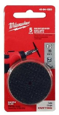 Milwaukee 49-94-1500 1-1/2 Reinforced Cut-Off Wheels