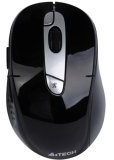 A4Tech G11 RF Kabellos Trackball 2000DPI Schwarz, Silber – Maus (RF Kabellos, Büro, Laufrad, Trackball, 2000 DPI, PC)