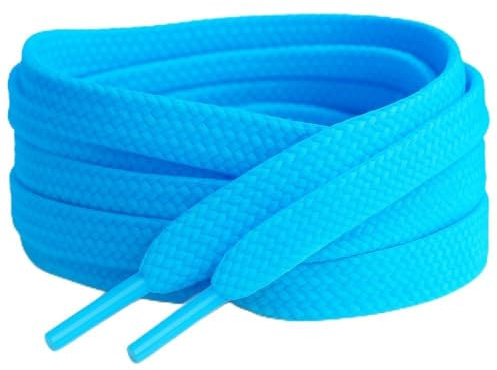 90cm / 36” Sky Blue Smart Laces® Flat Trainer Shoe laces ideal replacement laces for adults or kids Trainers sneakers athletic sports shoes boots Shoelaces Shoelace's