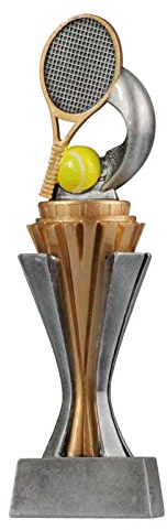 pokalspezialist Pokal Trophäe Tennis mit Gravur ca. 19 cm hoch Größe M