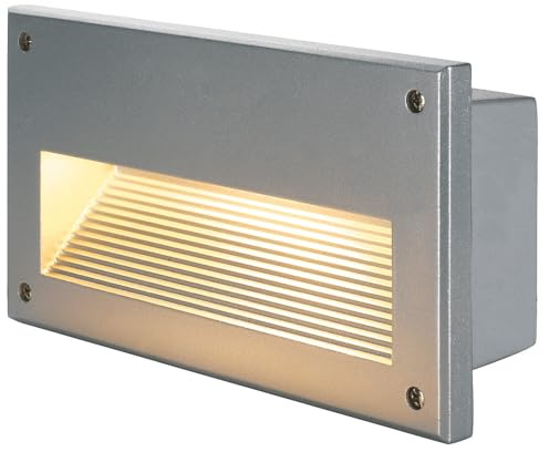 Wandeinbauleuchte BRICK DOWNUNDER E14 silber-grau EEK: E - A+