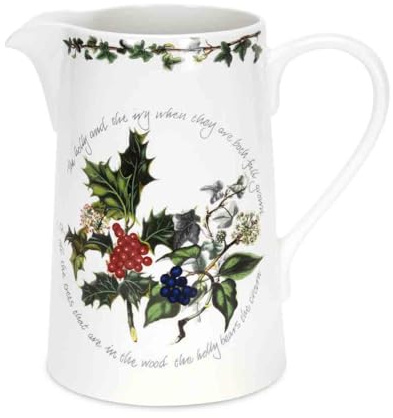 Portmeirion The Holly & Ivy Bella Jug, Multi-Colour, 3 pt