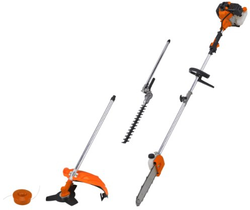 GT Garden Multifonction Thermique 4 en 1 : tronçonneuse - débroussailleuse - Taille-Haies