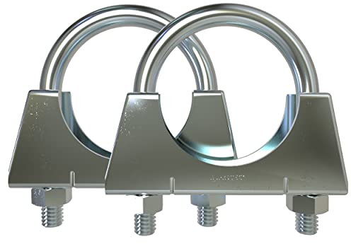 AUPROTEC 10 Stück Bügelschelle M8 Rohrschelle Ø 75 mm