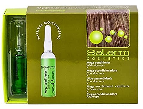 Salerm Cosmetics Mega Acondicionadora Tratamiento - Paquete De 12 X 5 Ml - Total: 13.00ml, 60 Mililitro, 12 Unidades
