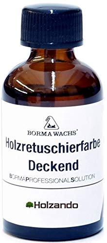 Touch-Up-Kratzer Retuscherfarbe deckend mit Pinsel (Nussbaum antik - 14)