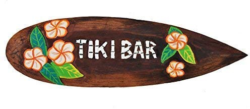 Interlifestyle Surfboard 60cm Tiki Bar Hawaii Deko im Maui Style Surfbrett