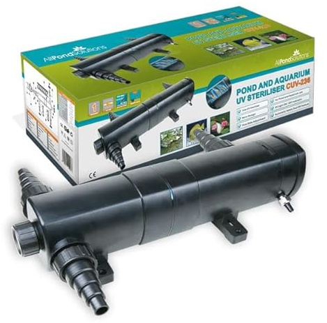 allpondsolutions 36w UV Light Steriliser for Koi Fish Pond & Aquarium Tank | CUV-236 Pond Clarifier - Helps Remove Algae and Greenwater