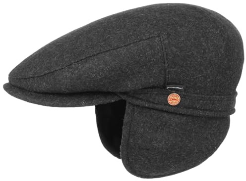 Mayser Sympatex Schirmmütze Flatcap mit Ohrenklappen Outdoor Fleecefutter Herren Sommer Winter Made in EU