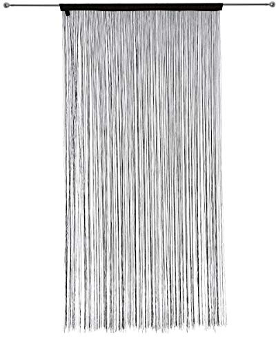 Atmosphera Créateur d'intérieur - Rideau Fil Guopo 90x200cm Noir