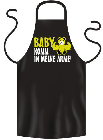 trag-das lustige Bedruckte Fun Grillschürze Baby komm in Meine Arme Geschenk Grill Spaß Schürze Kochschürze Latzschürze Partyschürze Küche