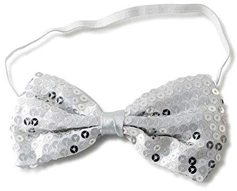 Dress Up America Fluga med paljetter (silver)