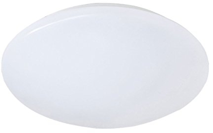 Reality R62601201 Plafoniera, Plastico, 18 W, 40x40x12 cm, 12 W, Bianco