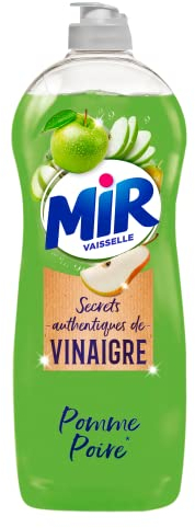 Mir Vaisselle Secrets de Vinaigre - Liquide Vaisselle Pomme-Poire 750ml