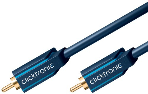 Clicktronic Casual Câble vidéo (câble Cinch coaxial pour une qualité d'image excellente) 10 m