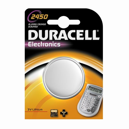 Duracell 2450, CR2450, 3V Pile Bouton Lithium, Blister de 1