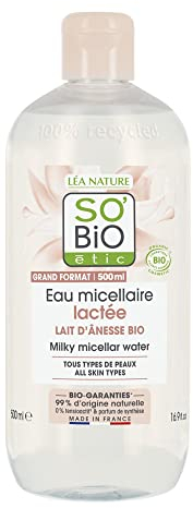 SO'BiO étic Acqua micellare, al latte d’asina, bio, 500 ml