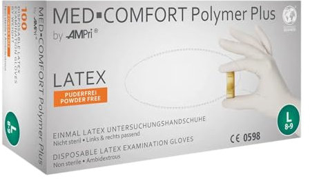 Nitril Handschuhe, Eco Plus, blau, Gr. L, puderfrei, AMPri GmbH, 100 Stk./Pkg.