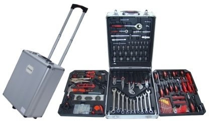 Valigia portautensili - Officina portatile - Trolley con utensili 186 pz